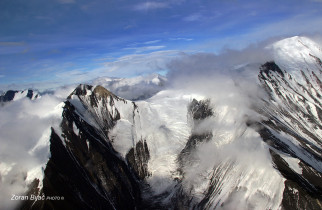 Icy Steep Cliffs Of  Mount McKinley, Alaska, USA