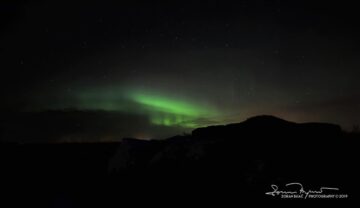Aurora Borealis - Night Shine from the Sky, Reykjanes Peninsula,Iceland